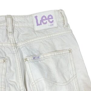 Lee x H&M Balloon Jeans – White w/ Purple Logo SZ 6 (28)